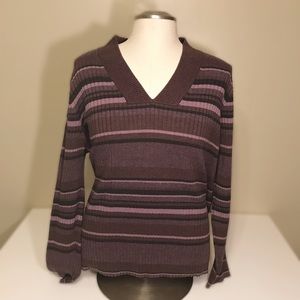 Lane Bryant ribbed v-neck sweater, size 26/28